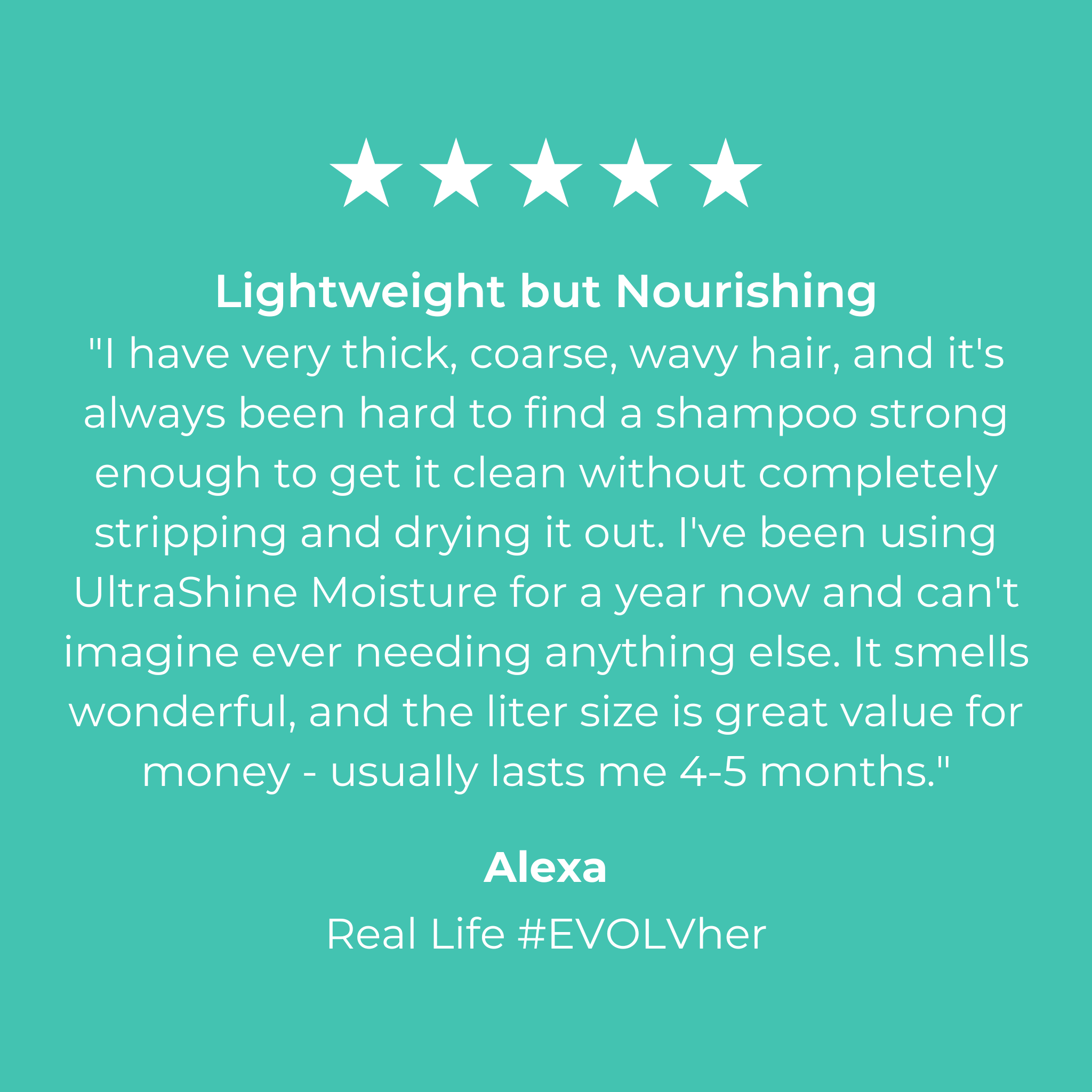 EVOLVh UltraShine Moisture Shampoo & Conditioner Liter Duo