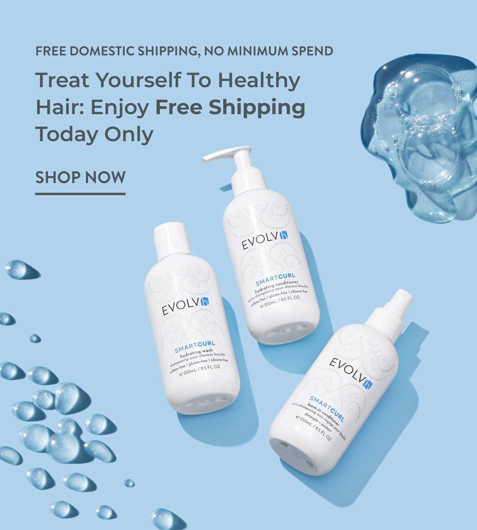 Clean hair products from EVOLVh – shop now