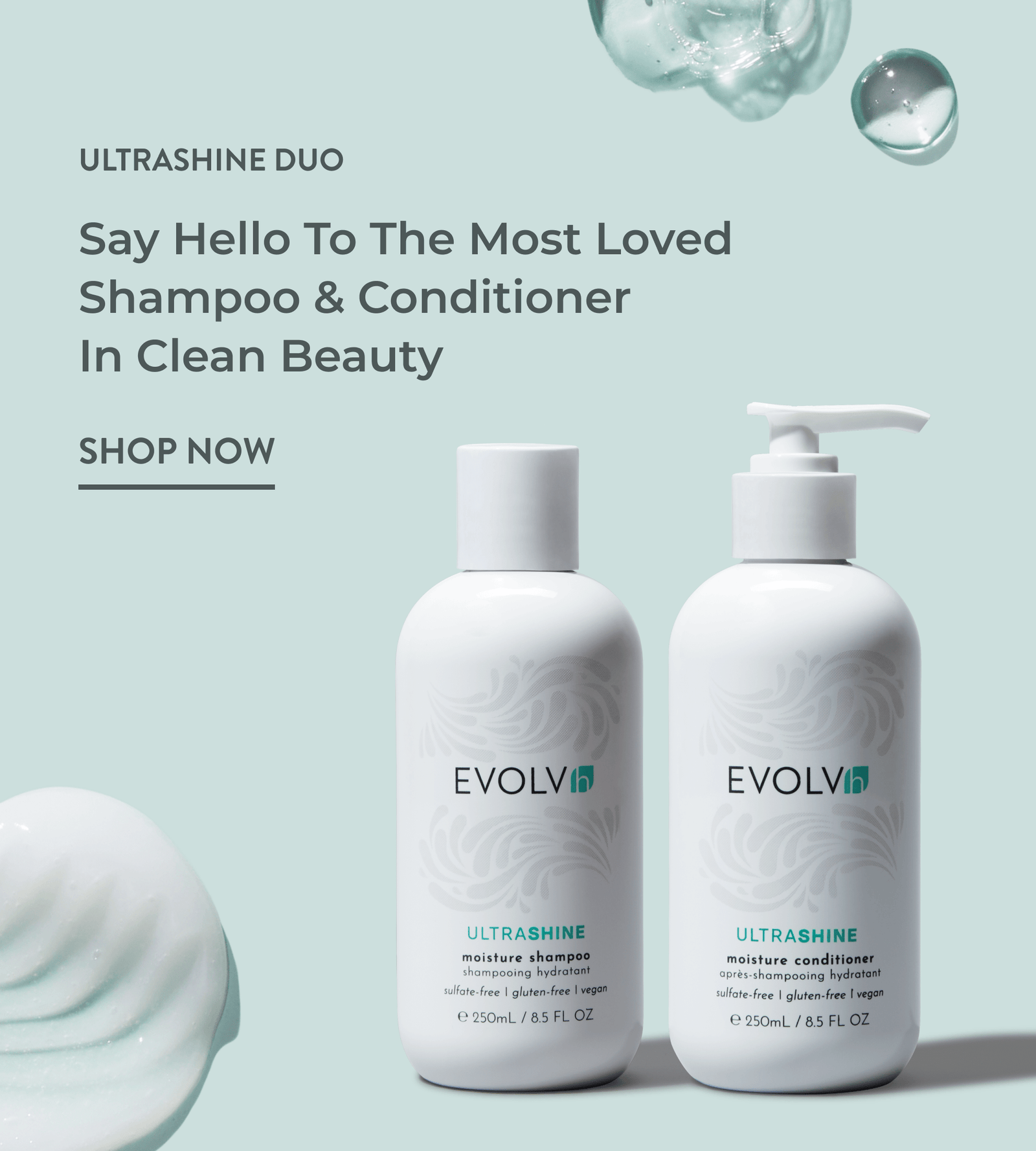 Clean hair products from EVOLVh – shop now